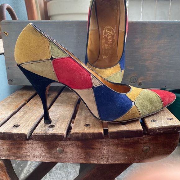 Lewis Salon Shoes Shoes - Vintage Harlequin heels. 🥰🥳